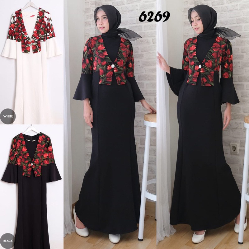 Dress Duyung Bahan Scuba Import