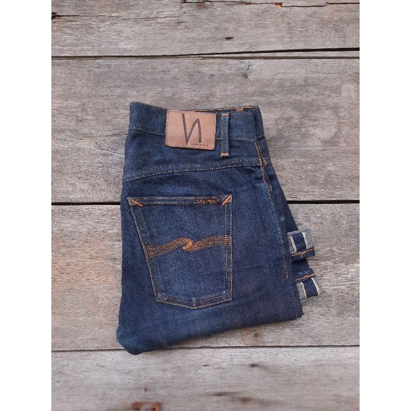 nudie jeans selvedge 12,5oz size fit 32 second preloved
