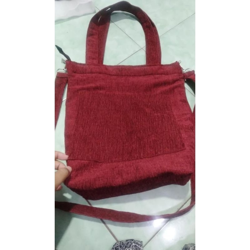 tas totebag corduroy tebal