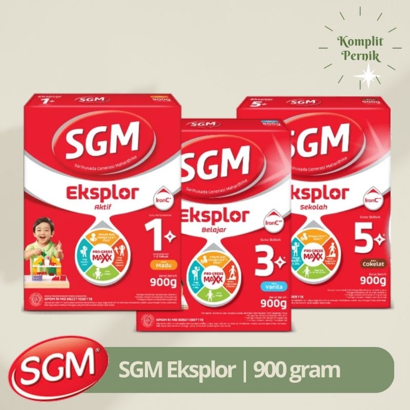 SUSU SGM EKSPLOR 1 PLUS / 3 Plus / 5 Plus - SGM 1+ - SGM 3+ - SGM 5+ 900 gram