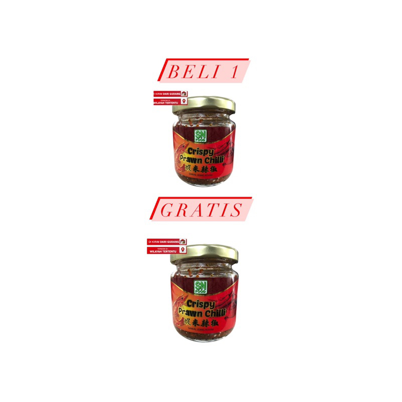 

BUY 1 GET 1 SN FOOD Crispy Prawn Chilli 180g