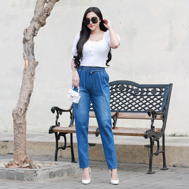 LORA BAGGY JEANS STANDAR DAN JUMBO