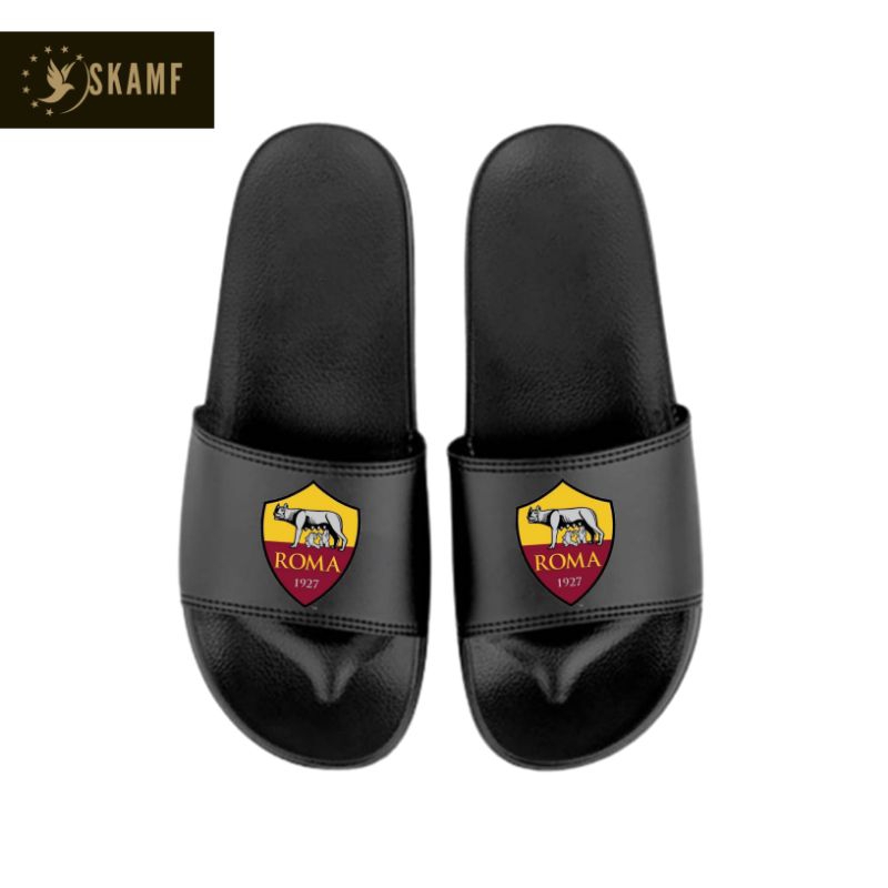 SANDAL SLIP ON | SENDAL | AS ROMA | SENDAL BEST SELLER | SENDAL CLUB BOLA | SLIP ON PRIA WANITA UNIS