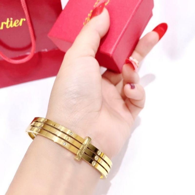 Gelang Titanium asli Premium Quality Anti karat anti alergi Stainless steel ori Gt101