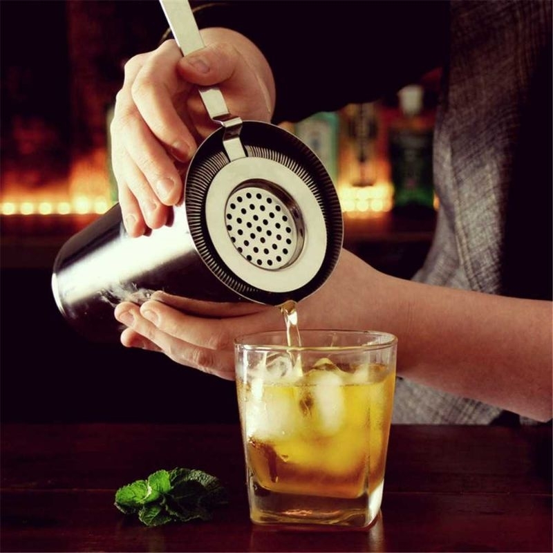 BARMAID BARWARE Cocktail Strainer Stainless Steel Bar Tools - BRW9