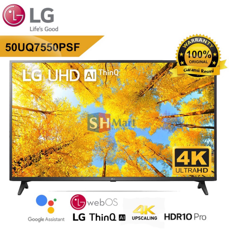smart TV LG 50Inch 4K UHD 50UQ7550PSF
