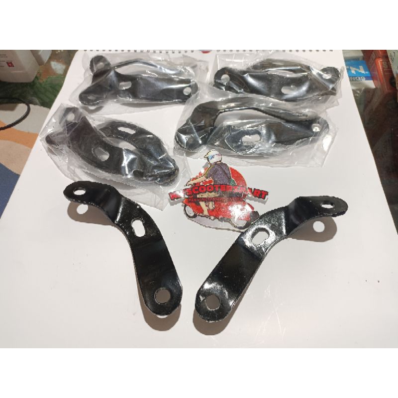 dudukan spion vespa excel set kiri kanan bagus