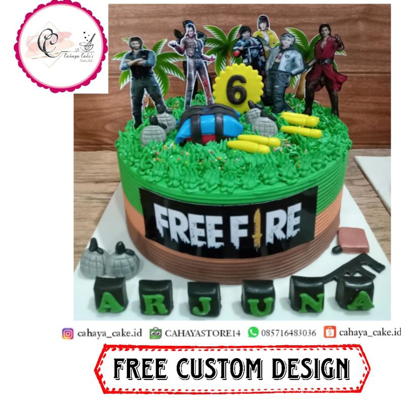 

Kue Ulang Tahun Free Fire / Free Fire Cake / Kue Ultah Anak Murah