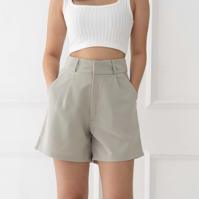 IWEARGRACIE - HARPER SHORT PANTS / CELANA PENDEK WANITA / CELANA HIGHWAIST