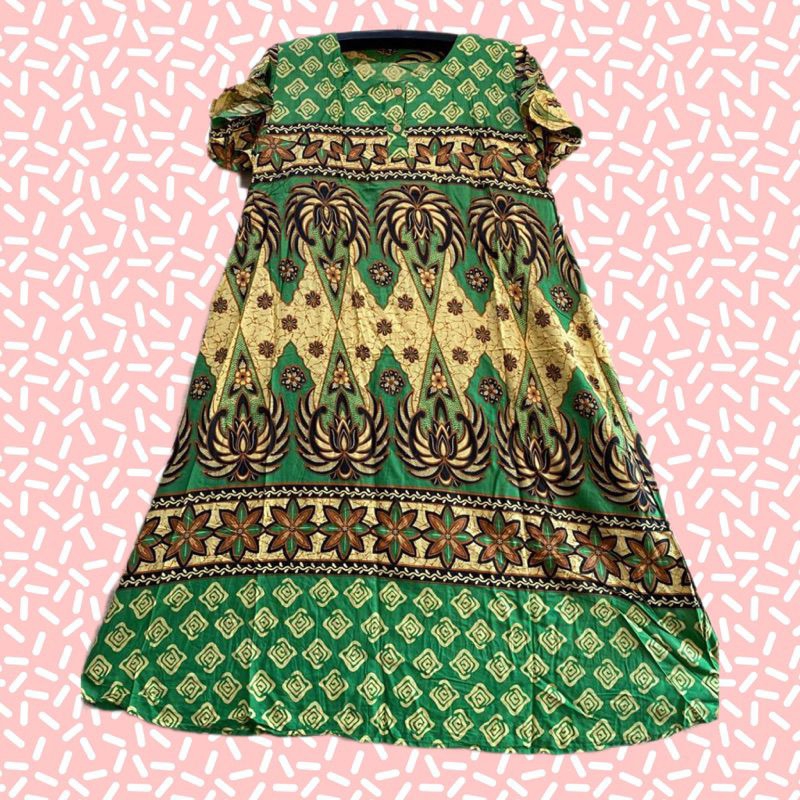 Daster Pendek Wanita Ibu Ibu Murah Kancing Depan Busui Bumil Cantik Adem Nyaman Sehari Hari Orang Tu