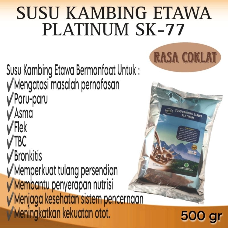 

SUSU KAMBING ETAWA PLATINUM SK77 COKLAT 500gr