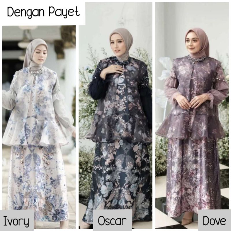 Irish Dress (Dengan Payet) by Vanilla Hijab | Iris Signature Raya Collection by Vanilla Hijab