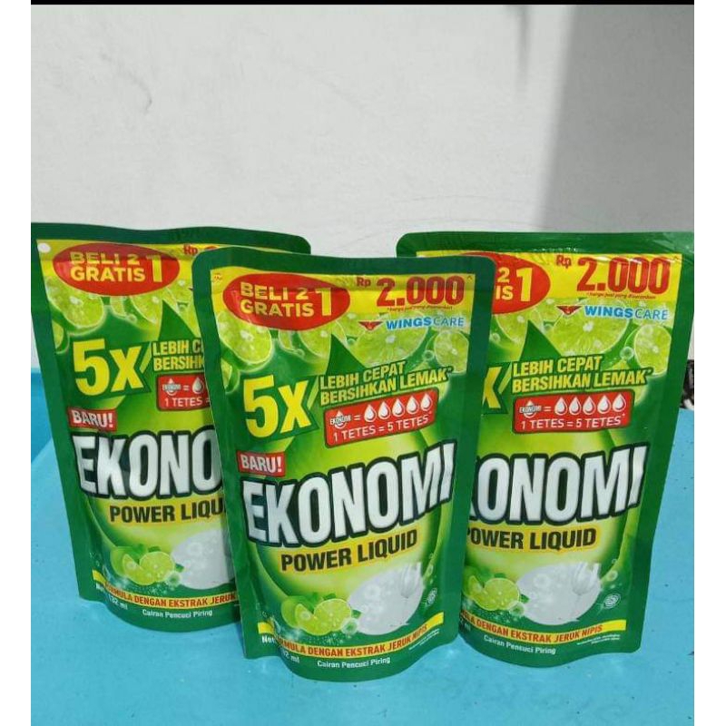 EKONOMI POWER LIQUID Sabun cuci piring 4000 3pcs