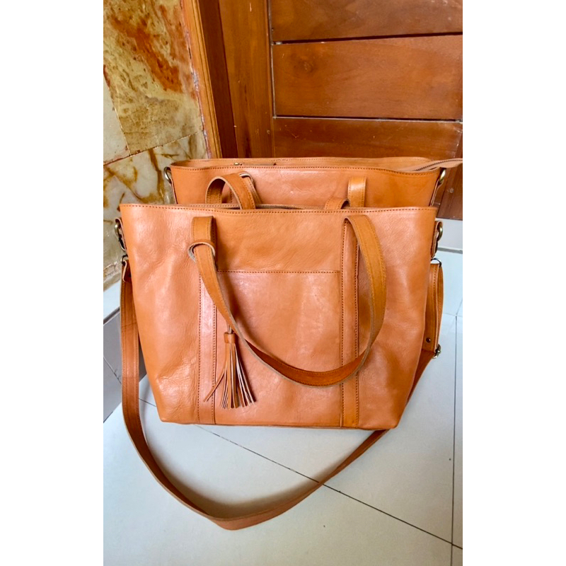 Tote bags kulit sapi asli