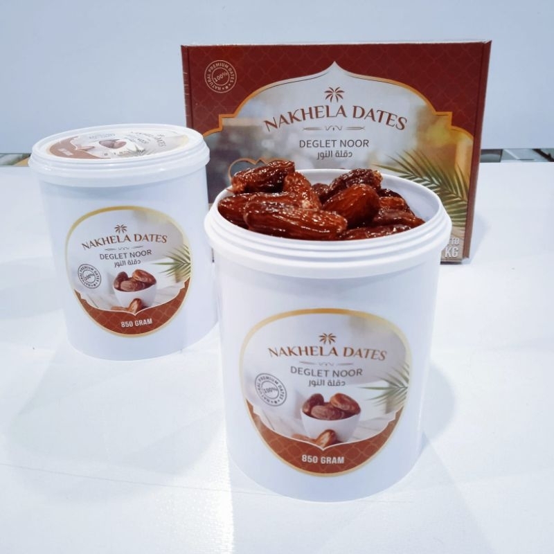 

Kurma Degletanoor Non Tangkai Kemasan Ember 850 Gr