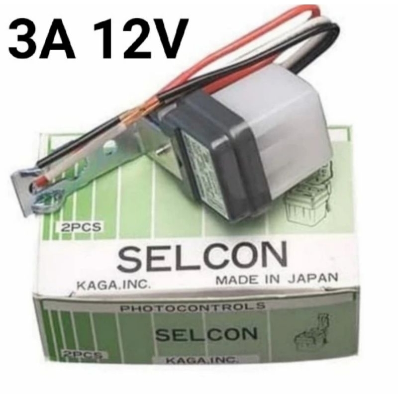Sensor Cahaya / Photocell / Photo Sensor 3A 12V model SELCON