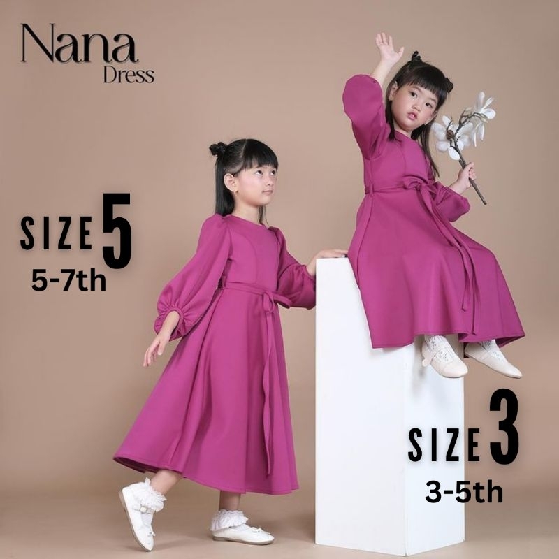 NANA dress anak panjang couple gamis MK