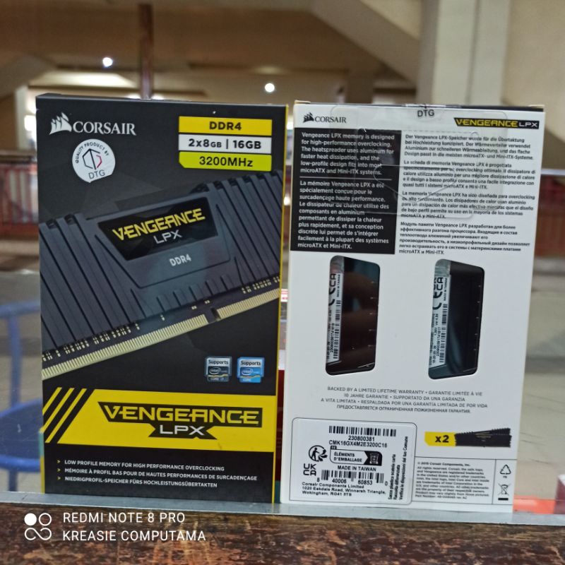 MEMORY RAM DDR4 16 GB CORSAIR TWIN VENGEANCE