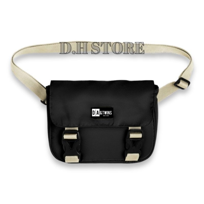 New Arival 4 in 1,Tas Salempang pria,Paket Bundling 4 in 1 sling bag pria gratis jam topi dan dompet-3