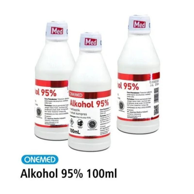 ALKOHOL 70% 100ML ONEMED ALKOHOL 70% ONEMED / ALKOHOL 95% ONEMED / ALKOHOL 100ML / ALKOHOL PEMBERSIH LUKA / ALKOHOL ONEMED / ALKOHOL ANTISEPTIK #AMG