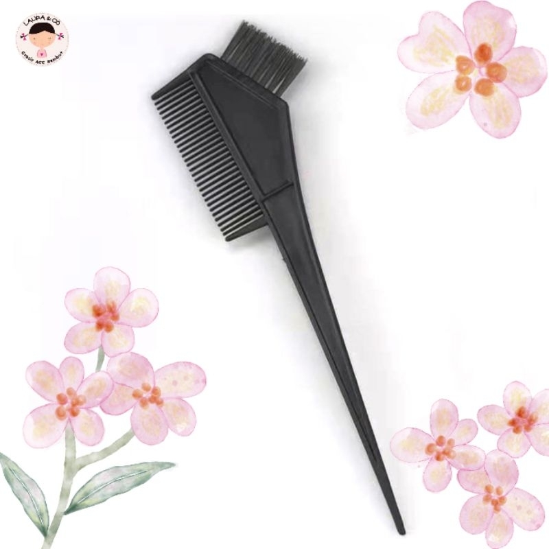 ECER SISIR SEMIR KUAS BAHAN TEBAL HITAM SISIR CAT 1PC