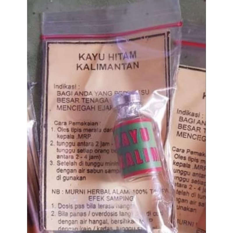 GARANSI Minyak lintah kayu hitam asli kalimantan