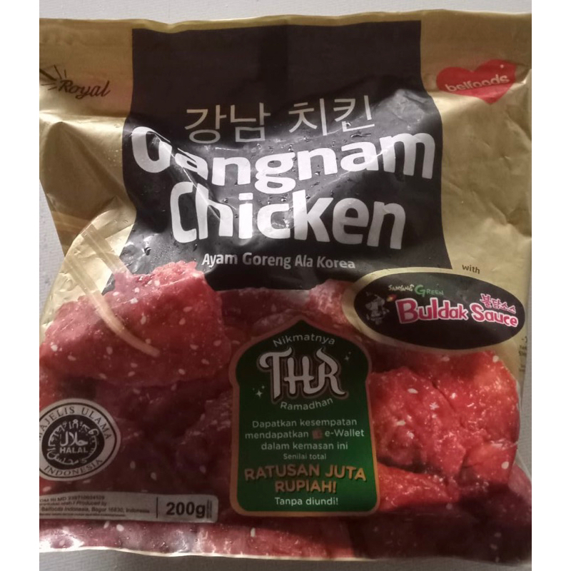 

belfoods royal gangnam chicken 200 gram promo