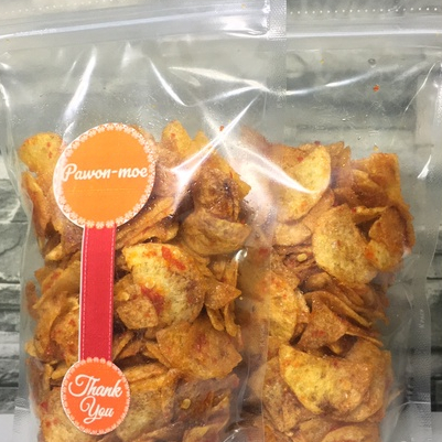 

Paket Bundling 6 Pcs Potato Chips Crispy 200GR || Pawonmoe Chips