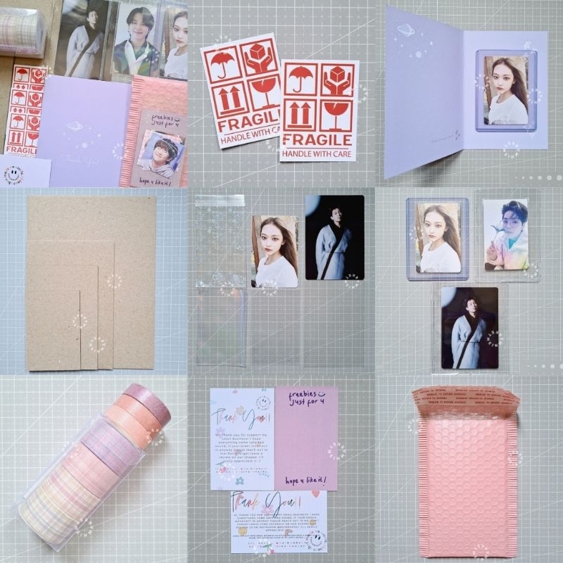 Bahan Packing Photocard Ultra Pro Top Loader + Sleeve + Yellow Board + Bubble Mailer warp toploader 