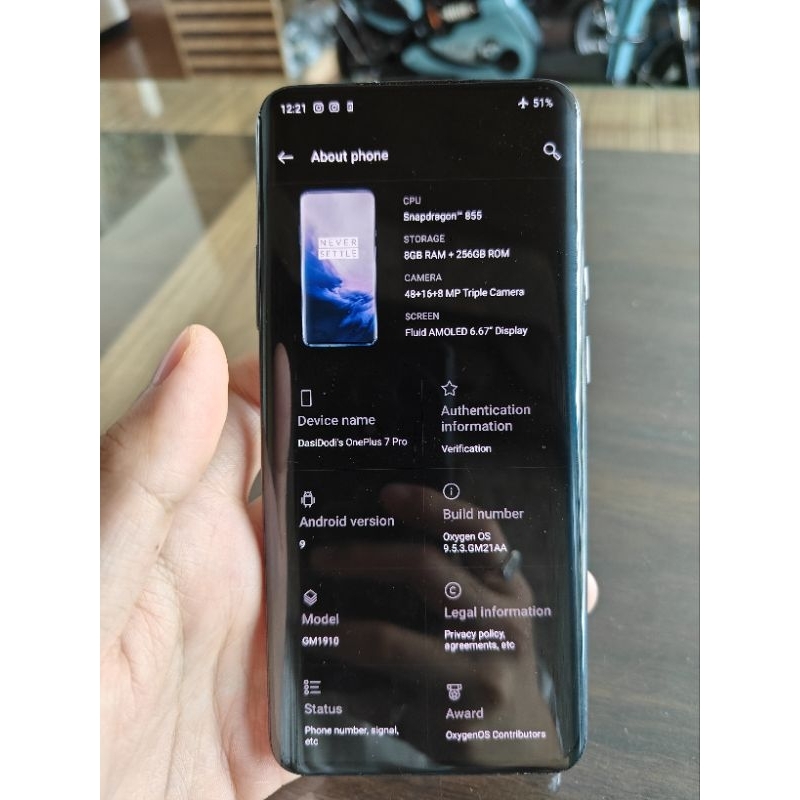 OnePlus 7 Pro 8/256 GB Bekas / Second Batangan