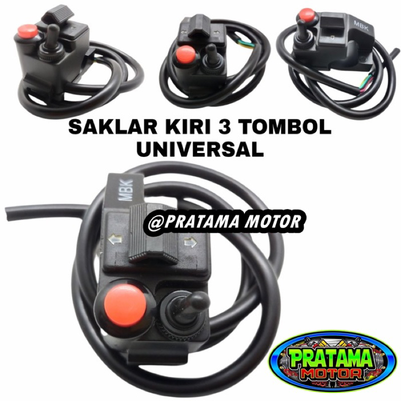 Saklar Kiri Sen Klakson Dim 3 in 1 Model MBK Saklar Model MBK Universal