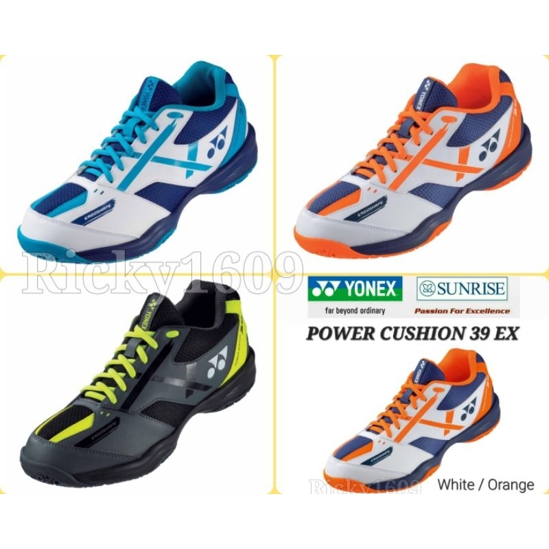 SEPATU BADMINTON YONEX SHB 39 EX - POWER CUSHION - ERGOSHAPE - ORIGINAL YONEX SUNRISE