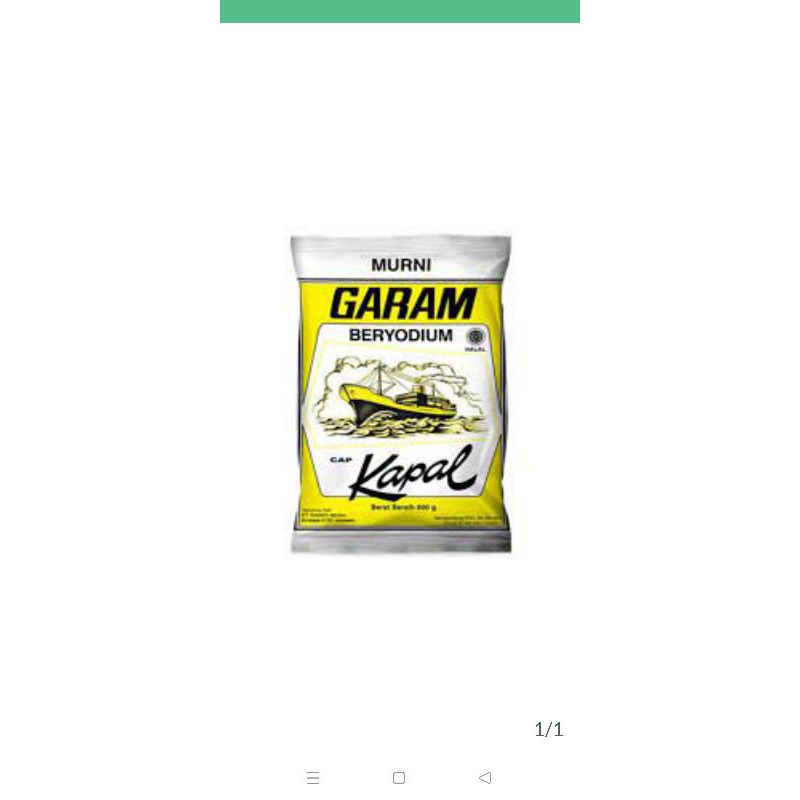 

Paket Garam kapal 250grx5