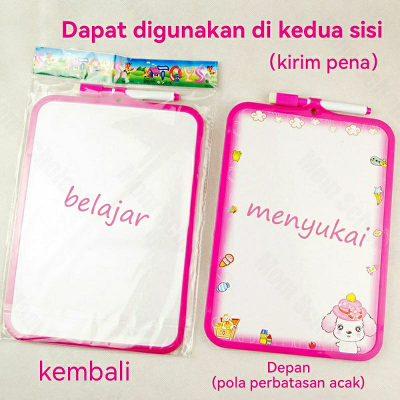 Papan Tulis Mini/Papan tulis anak/White Board Wipe