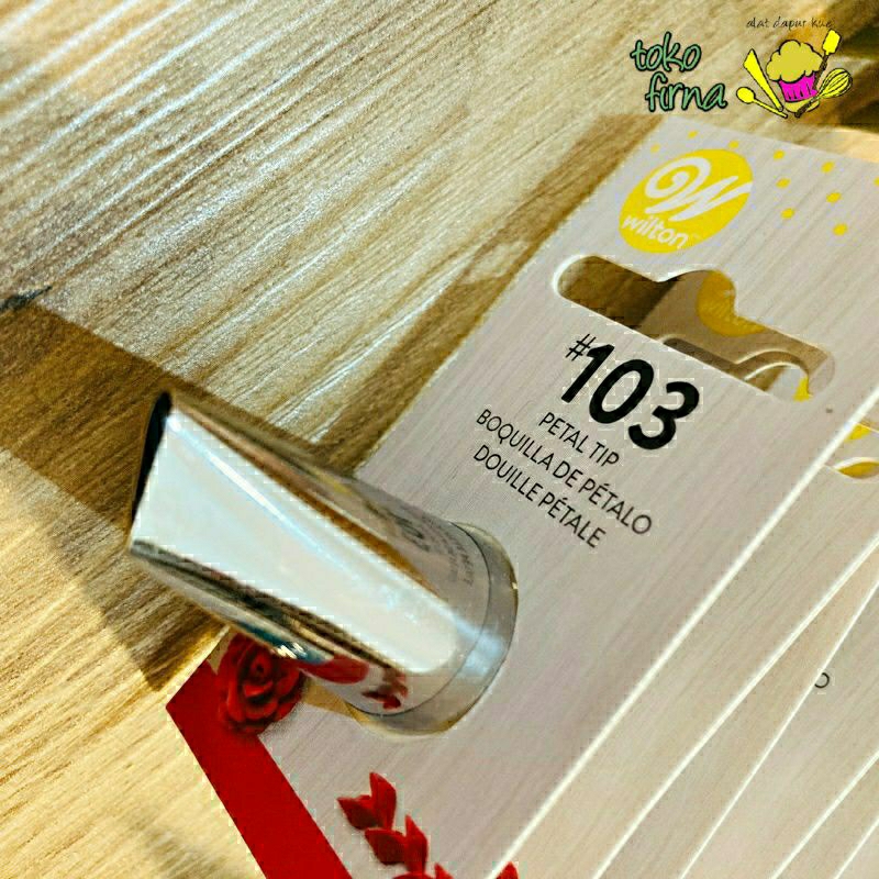 Wilton Tip Petal Spuit Mawar Spuit Wilton Mawar nomor 103
