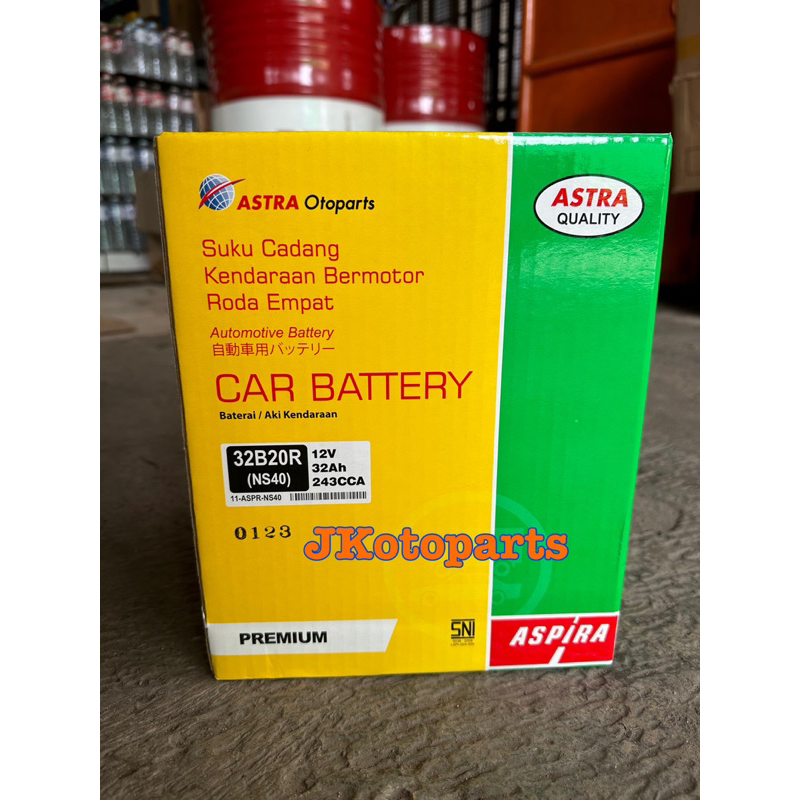Aki Mobil Aspira Premium Basah NS40 Astra