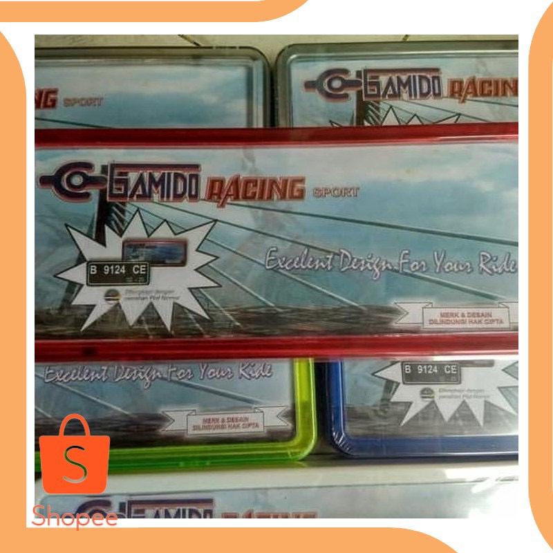 Cover plat nomor kotak gamido