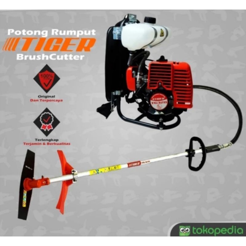 Mesin Potong Rumput Ranting 2 Tak | Mesin Rumput Tiger 2 Stroke |  Brush Cutter