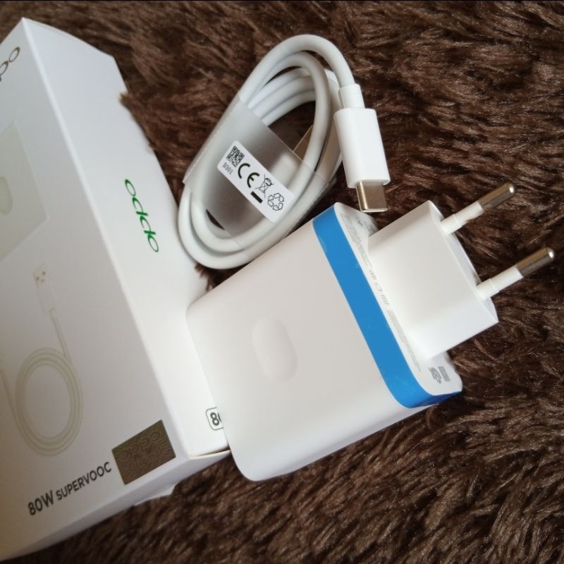 Charger Oppo Super VOOC Type C 80W / 65W / 30W Original 100% Fast Charging