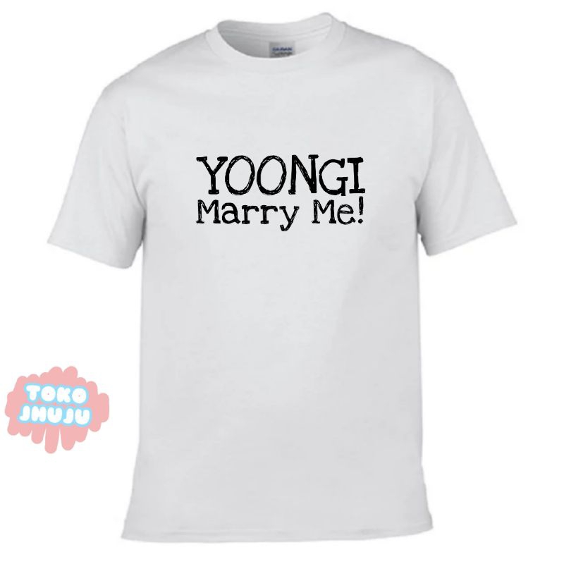 Kaos Suga Bangtan Yoongi Marry Me