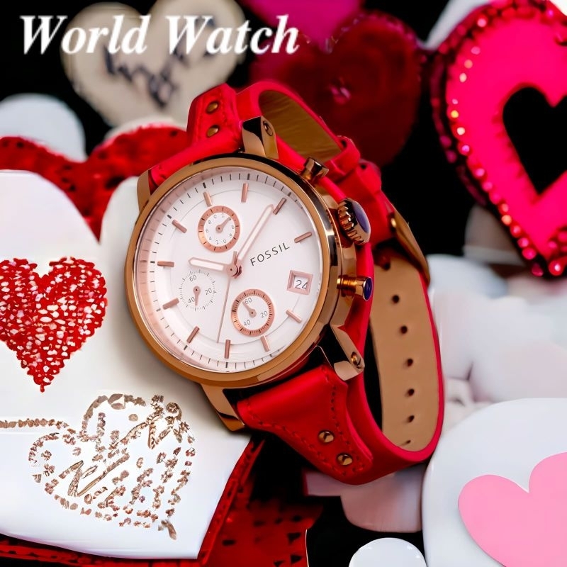 Jam Tangan Wanita Merk Fossil Boys Friends Leathers