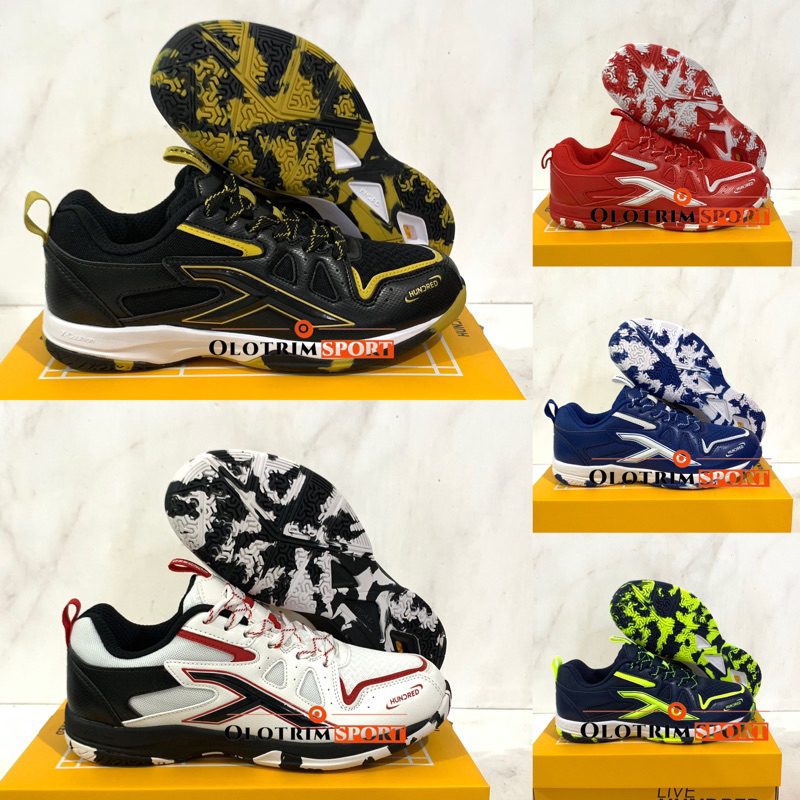 Sepatu Badminton HUNDRED XOOM II 2 Hndrd Hdrd Original