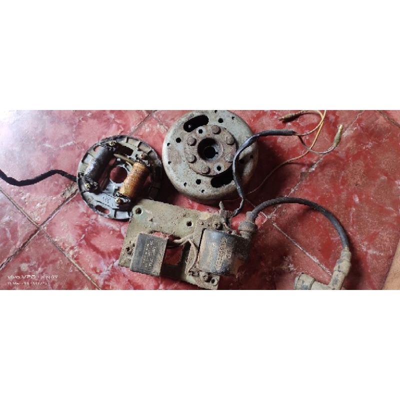 pengapian suzuki rc100 tornado (cdi ndjapan+koil kgd+mahnit+spul alternatif satria 2t a100