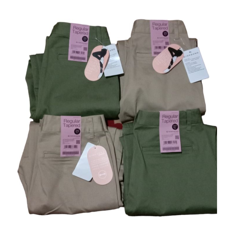 Celana Panjang Wanita Giordano Reguler tapper original size 25,27