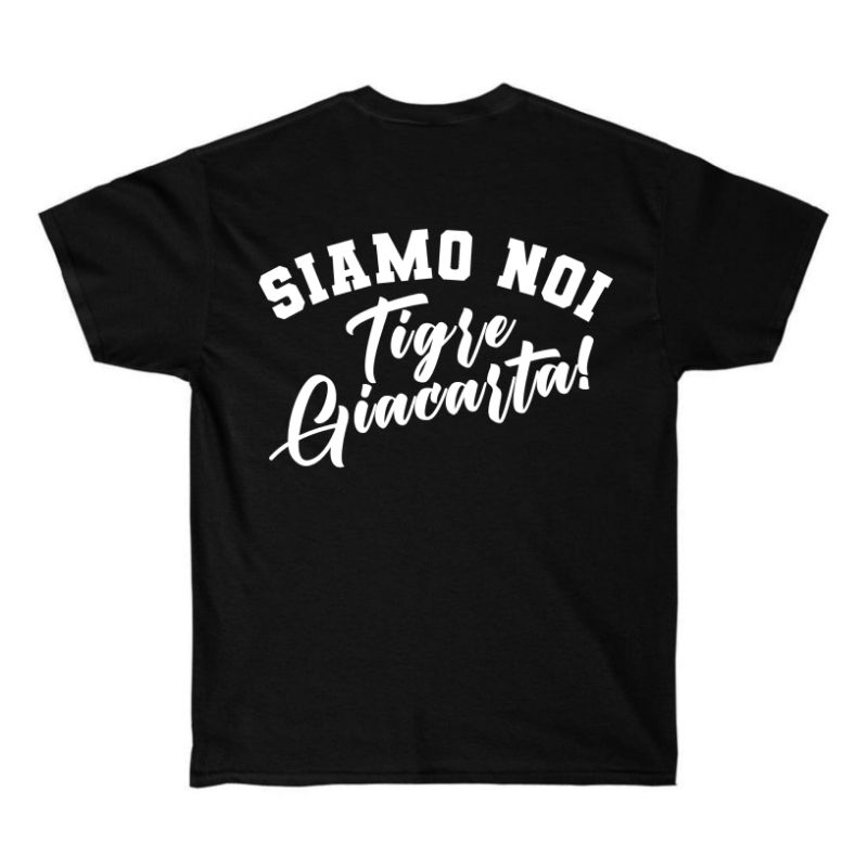 T-SHIRT SIAMO NOI TIGRE GIACARTA - BLACK