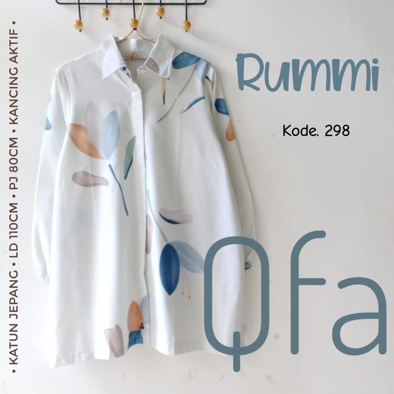 Rummi Blouse Bahan Katun Jepang By QFA SHOP