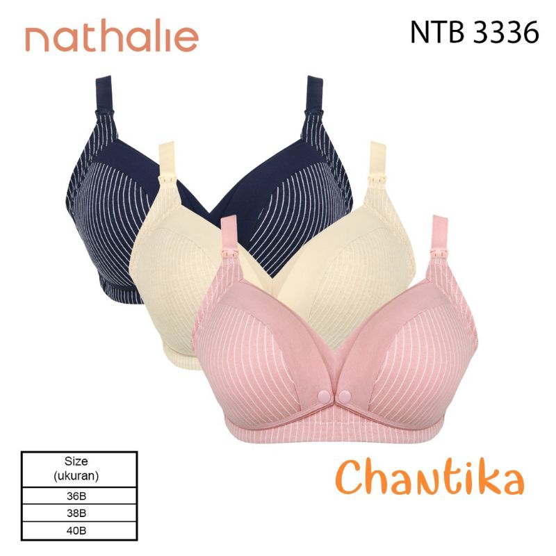 Nathalie Bra Menyusui KATUN NTA 3336 Busa Tipis Tanpa Kawat Original