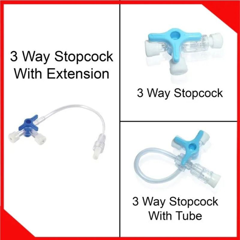 OneMed 3-Three Way Stopcock With Tube #AMG