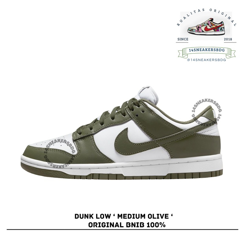 Sepatu Dunk low Medium Olive BNIB ‘ UNISEX ‘