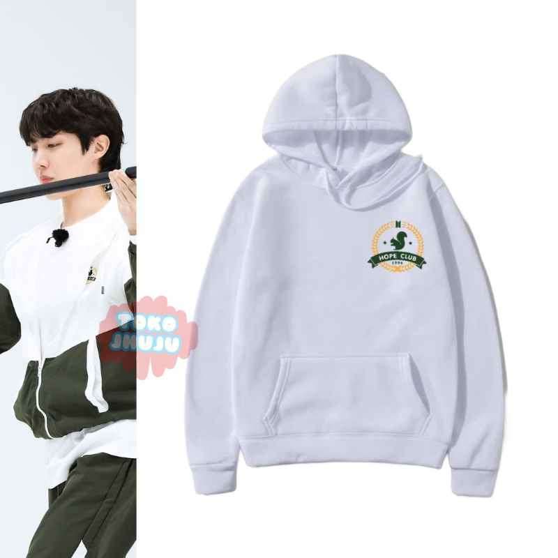 Hoodie Jumper J-Hope Run Bts 2023 Logo Kecil